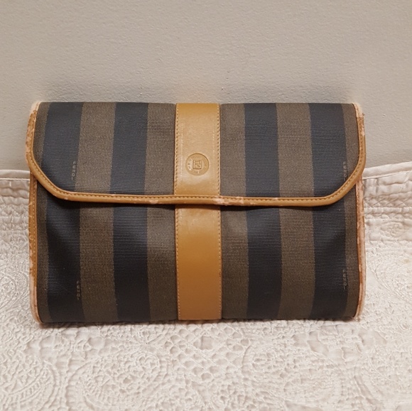 Fendi Handbags - AUTHENTIC VINTAGE FENDI CLUTCH.